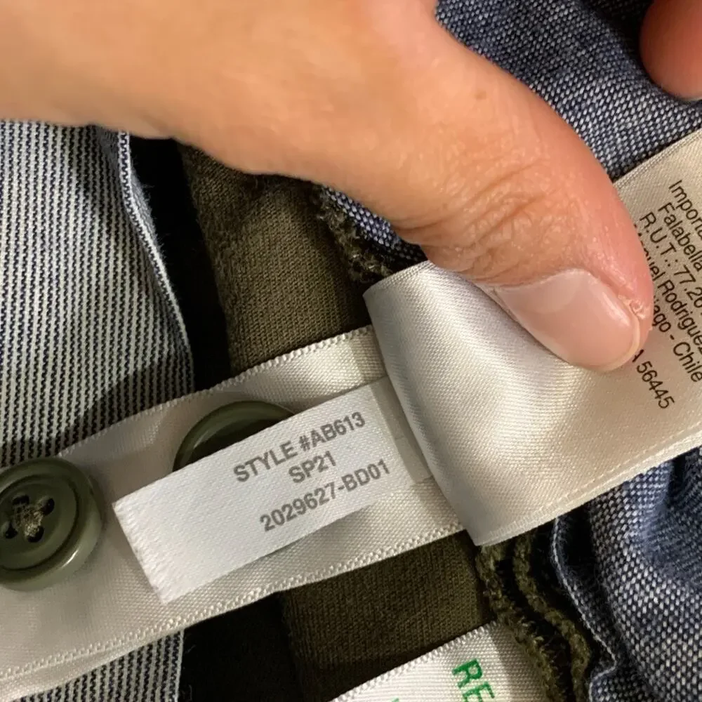 J Crew Pants Mens 31 Herb 250 Skinny Fit Taper Stretch Chino Cotton Blend Casual